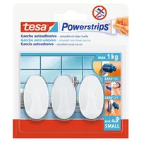 Tesa Powerstrips Haken 57533 oval weiß