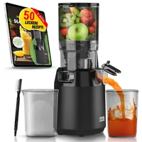 Lebenlang Slow Juicer - Inkl. Rezeptbuch & Große 135mm