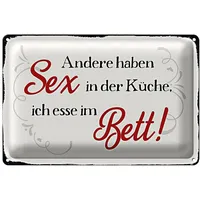Roomando Dekoratives Blechschild 'Andere haben Sex in der Küche,