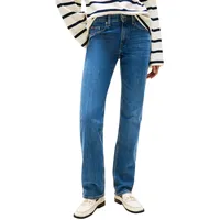 Tommy Hilfiger Damen Jeans Hose Classic Straight Fit, Blau