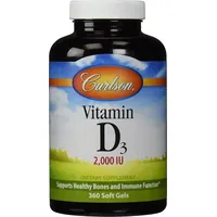 Carlson Labs Vitamin D3 2000 IU, 360 Kapseln