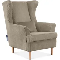 Konsimo Ohrensessel STRALIS Cordsamt 72 x 71 x 70