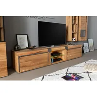 MASSIVMOEBEL24.DE TV-Board Wildeiche / Zerreiche 260x48x50 natur geölt NEW
