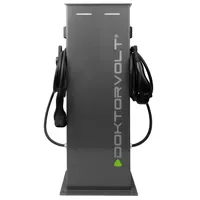 Doktorvolt Ladestation für Elektrofahrzeuge 2x22 kW Ladesäule Typ 2