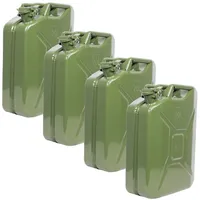 Trutzholm 4x Metallkanister olivgrün 20 Liter Benzin Diesel