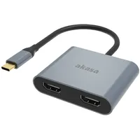 Akasa AK-CBCA26-18BK USB-Grafikadapter Aluminium