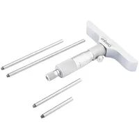 Dasqua 4611-8106 Tiefenmikrometer mit Kontrollmaß 0 - 25 mm