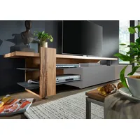 Massivmoebel24 TV-Regal Wild-/Zerreiche 200x50x53 natur geölt FRANKFURT #111