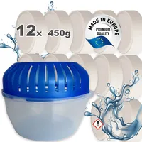 BOLASECA S.A. 12x 450g Luft-Entfeuchter Granulat Tabs inkl. Raumentfeuchter