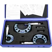 Dasqua 4111-8206 Bügelmessschrauben-Set mit Kontrollmaß 0 - 75 mm