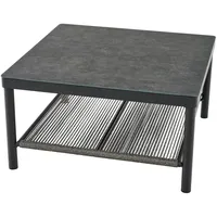 Siena Garden Gartentisch Quadratisch Anthrazit/Matt 75 cm x 75