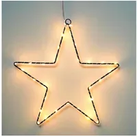 Spetebo Weihnachtsstern Silhouette 30 cm schwarz