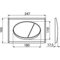Alcadrain s.r.o. Alcadrain WC - Betätigungsplatte M71