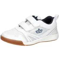 LICO Jungen Unisex Kinder Boulder V Hallenturnschuhe, Weiss/Marine, 28