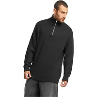 URBAN CLASSICS Rib Basic Troyer in Schwarz, Größe XL