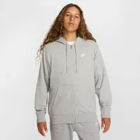 Nike Club Fleece, dk grey heather/lt smoke grey/white L