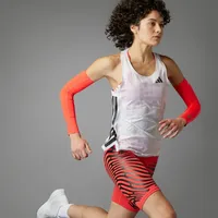 Adidas Adizero Singlet ärmelloses T-shirt - White / Lgh