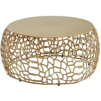 FineBuy Couchtisch Metall Sofatisch Ø 66 cm Tisch Wohnzimmertisch