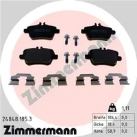 ZIMMERMANN Bremsbelagsatz, Scheibenbremse