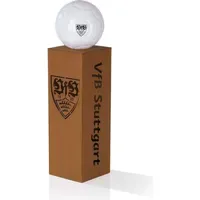 VFB Stuttgart LED-Dekosäule Rost-Optik mit Leuchtkugel - braun