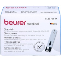 1001 Artikel Medical BEURER GL32/GL34/BGL60 Blutzuckerteststreifen