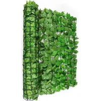 Blumfeldt Fency Bright Leaf Sichtschutzzaun Windschutz 300x150 cm Buche