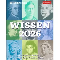 Harenberg Wissen Tagesabreißkalender 2026 - Quizfragen aus Geschichte, Politik,