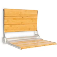 OneConcept - Arielle Duschsitz Bambus Aluminium klappbar 160 kg,
