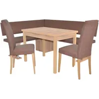 Moebel-direkt-online möbel direkt online 4tlg. Eckbankgruppe Schenkelmaß 150x182 cm