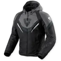 RevIt! Revit Quantum 3 H2o Textiljacke - Schwarz/Grau/Weiß /