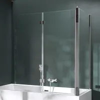 Mai & mai Duschwand für Badewanne Badewannenfaltwand 6mm Sicherheitsglas