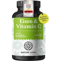 Nature Love NATURE LOVE® Eisentabletten mit Vitamin C -