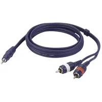 DAP AUDIO Stereo Mini Jack to 2 RCA Connector