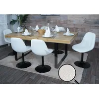 MCW 6er-Set Esszimmerstuhl MCW-A60, Küchenstuhl Stuhl Drehstuhl, Stahl MVG