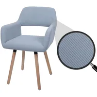 MCW Esszimmerstuhl MCW-A50 II, Stuhl Küchenstuhl Polsterstuhl, Holz Stoff/Textil