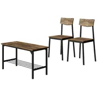 Vicco Fyrk 85 x 46 x 36 cm Schwarz/Eiche