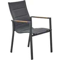 LC Garden Unicamo Stapelsessel Aluminium/Textilene Dunkelgrau