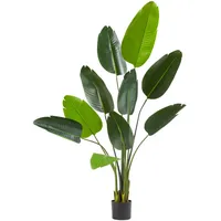 Tectake GmbH Künstlicher Paradiesvogelbaum Tropic, naturgetreu - 160 cm,