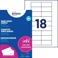 Avery Zweckform Einsteckschild 65 mm x 30 mm 180