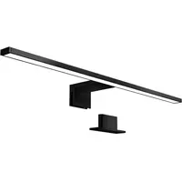 B.K.Licht Spiegelleuchte "BK Spiegellampe Bad, neutralweiße Lichtfarbe, klemmbar", schwarz,