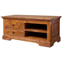 Massivmoebel24 TV-Board (TV-Board Akazie 115x48x50 honig lackiert OXFORD #0317)