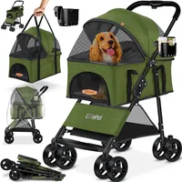 Lovpet Hundewagen 2in1 Hundebuggy Hundebox Transporttasche Faltbar klappbar bis