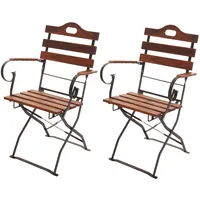 MCW Biergartenstuhl J40 2er Set Braun