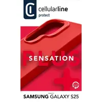 Cellular Line Galaxy S25 Cover Silikon Rot