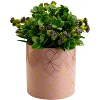 Botle Keramik Rund 13 x 14 cm Rosa und