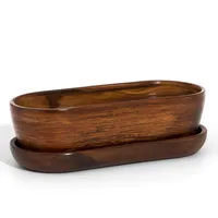 Botle Ecoceramik oval 29 x 8 cm Braun