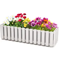 Botle Balkonkasten 58 x 10 x 10 cm Weiß