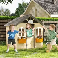 Outsunny Spielhaus für Kinder Natur