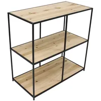 Dekoleidenschaft Regal Modern Living aus Holz & Metall, schwarz,