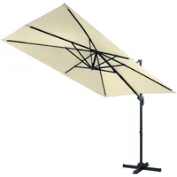 Gardissimo CANNES Alu Ampelschirm 300x200cm Pendelschirm UV50+ natur